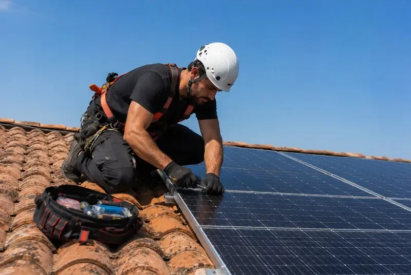Maintenance et monitoring de panneaux solaires à Belgentier