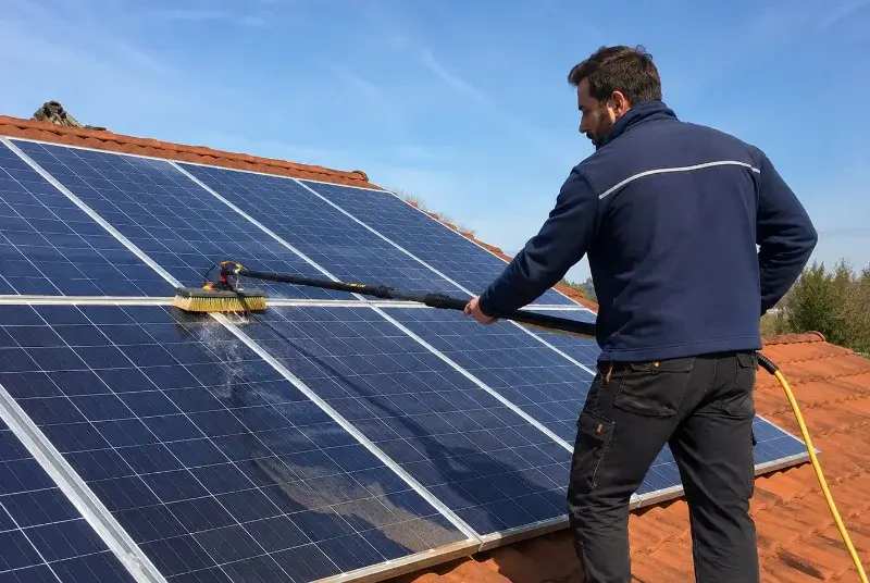 Nettoyage et entretien de panneaux solaires à Belgentier